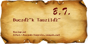 Buczák Tasziló névjegykártya
